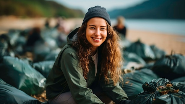 Foto grátis pessoa que participa do movimento de viagens sustentáveis