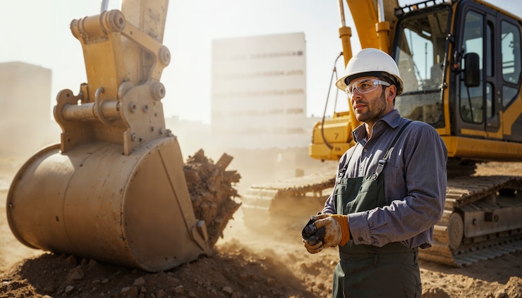 Foto grátis pessoas a trabalhar no canteiro de obras