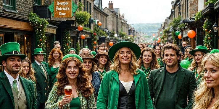 Foto grátis pessoas celebrando o dia de são patrício