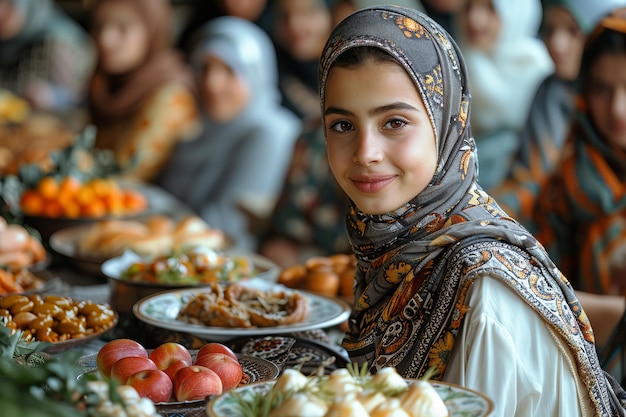 Foto grátis pessoas celebrando o ramadã juntas