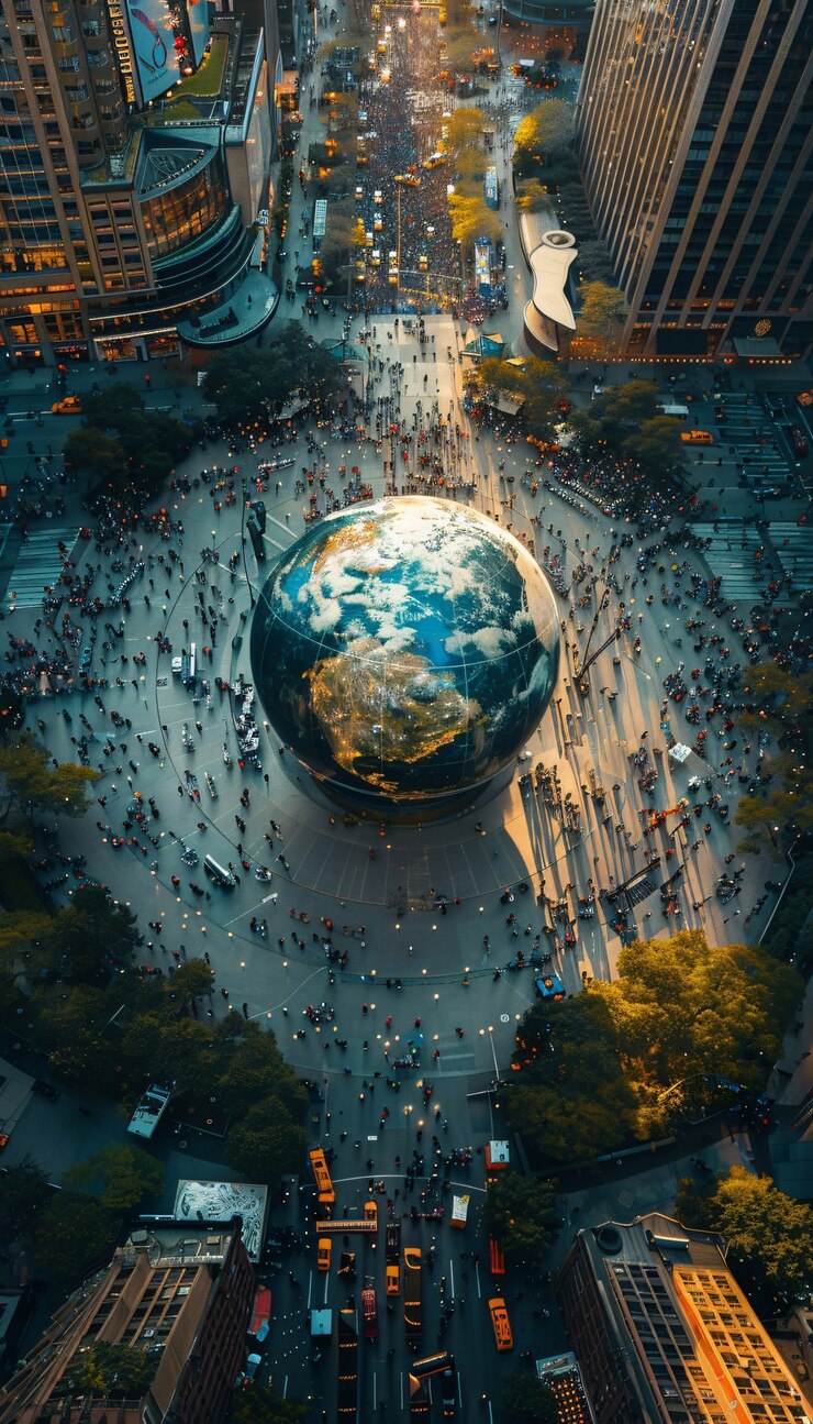 Foto grátis pessoas comemorando o dia mundial da população