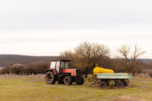 Pessoas cuidando da fazenda