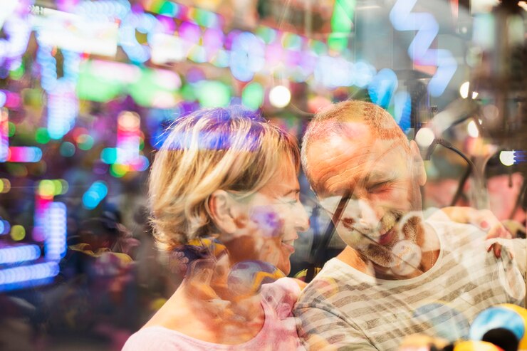 Foto grátis pessoas de close-up atrás de uma janela