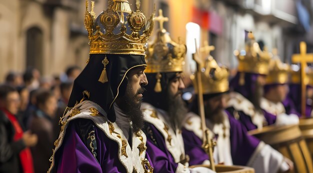 Foto grátis pessoas de tiro médio comemorando a semana santa