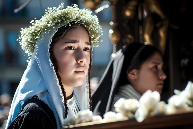 Foto grátis pessoas de tiro médio comemorando a semana santa