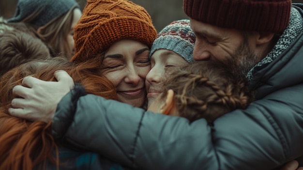 Foto grátis pessoas felizes pertencentes a uma comunidade de apoio