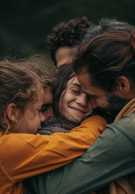 Foto grátis pessoas felizes pertencentes a uma comunidade de apoio