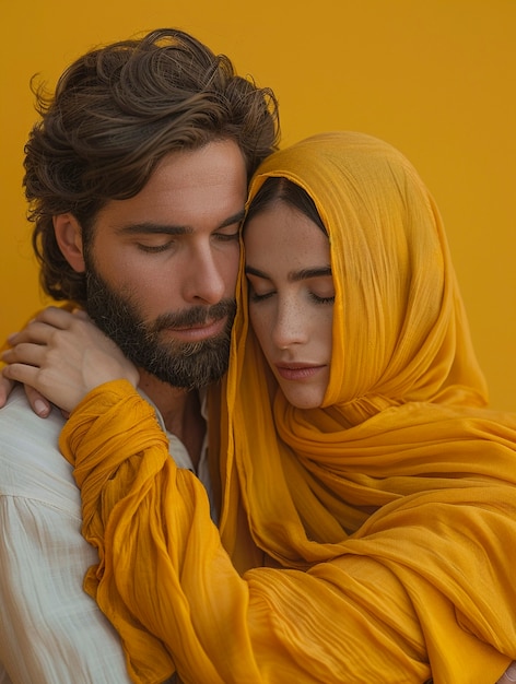 Pessoas mostrando apoio e respeito com fundo amarelo para o dia de prevenção do suicídio
