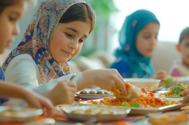 Foto grátis pessoas na celebração do ramadão