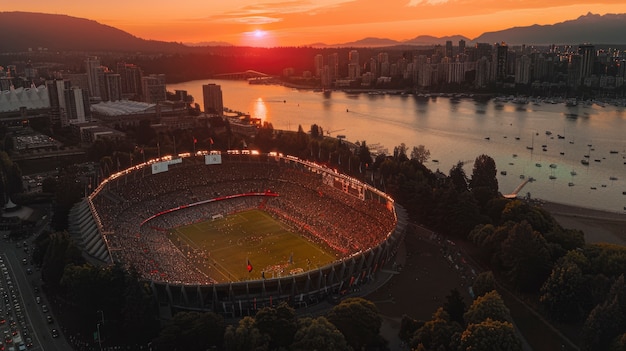 Foto grátis pessoas no estádio de futebol