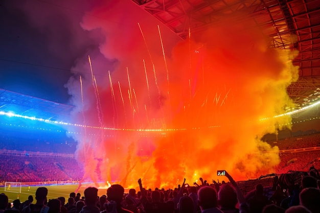 Foto grátis pessoas no estádio de futebol