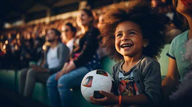 Foto grátis pessoas participando e curtindo uma partida de futebol