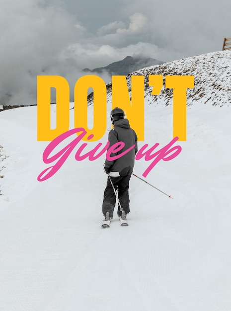 Foto grátis pessoas praticando esportes de inverno