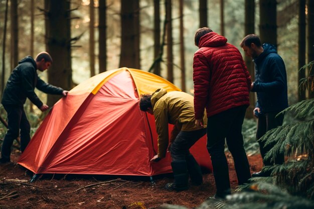 Pessoas que participam do movimento de viagens sustentáveis