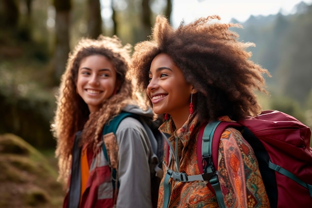 Pessoas que participam do movimento de viagens sustentáveis