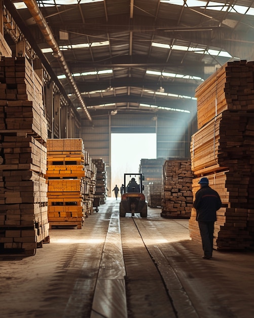 Foto grátis pessoas que trabalham na indústria e na fábrica de madeira