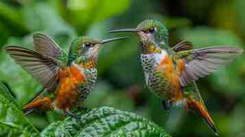 Foto grátis photorealistic hummingbird outdoors in nature