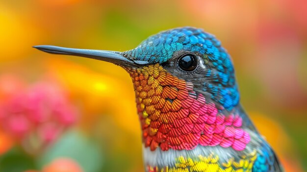 Foto grátis photorealistic hummingbird outdoors in nature