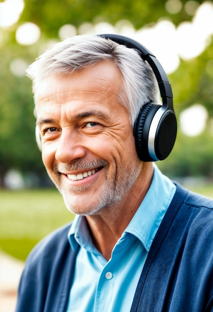 Foto grátis photorealistic portrait of person listening to the radio in celebration of world radio day