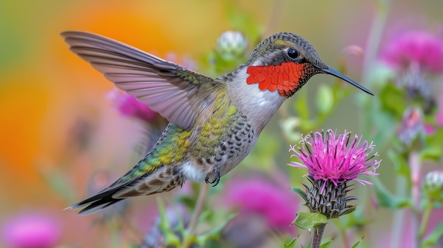 Foto grátis photorealistic view of beautiful hummingbird in its natural habitat