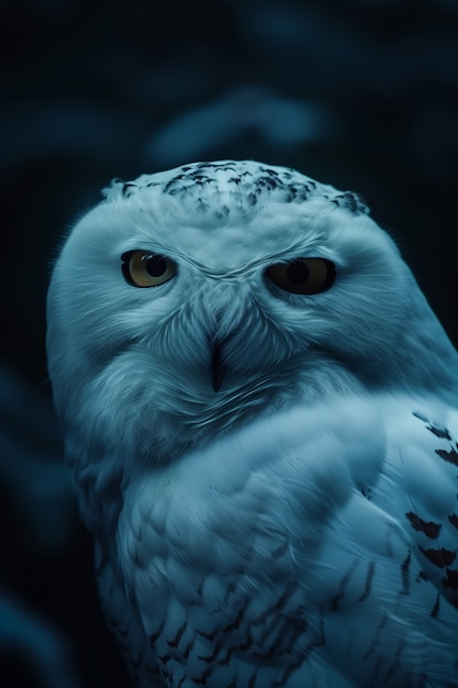 Foto grátis photorealistic view of owl bird at night
