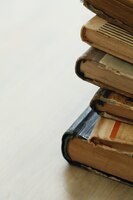 Pilha de livros antigos, conceito de literatura