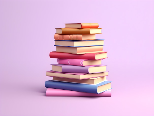 Foto grátis pilha de livros para o dia da educação