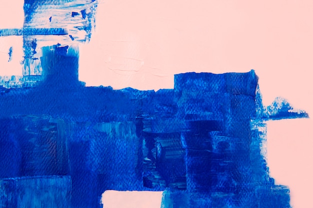 Pinte o fundo da borda, papel de parede com textura de pincelada azul