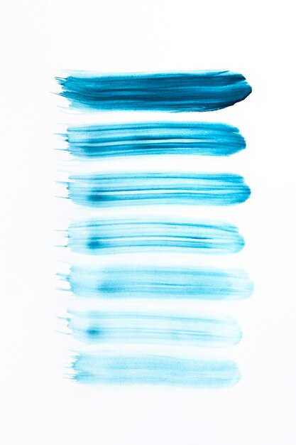 Pintura acrílica belas linhas azuis