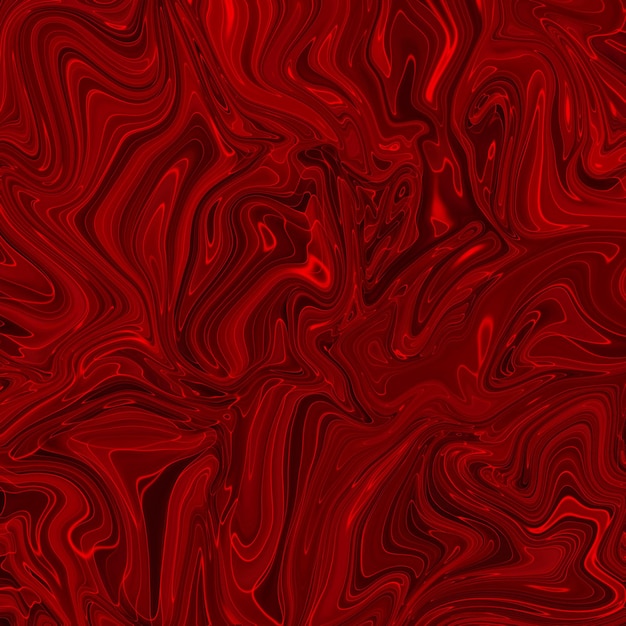 Foto grátis pintura de cor vermelha mista abstrata criativa com panorama de efeito líquido de mármore