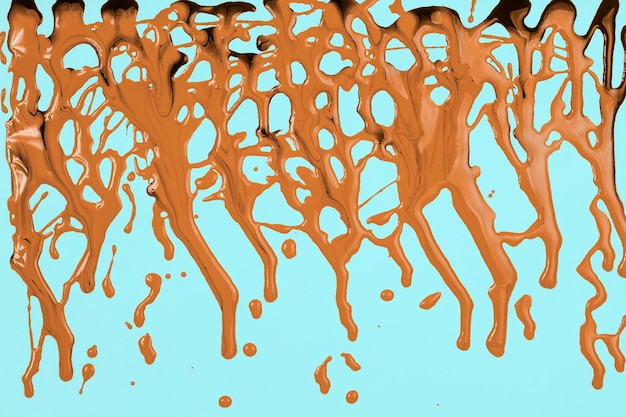 Pintura de laranja em azul