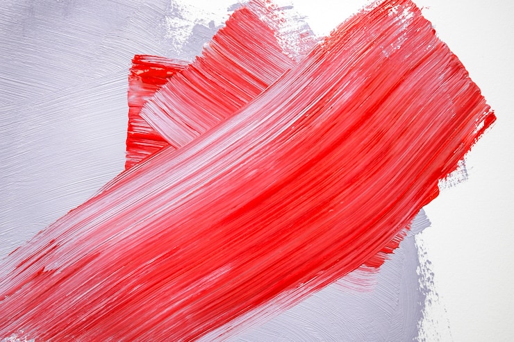 Foto grátis pintura vermelha e cinza na parede
