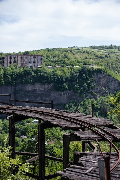 Foto grátis pista de mineração abandonada