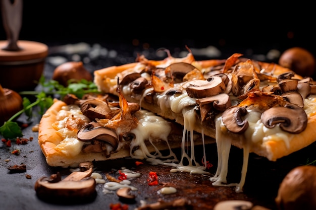 Foto grátis pizza deliciosa dentro de casa