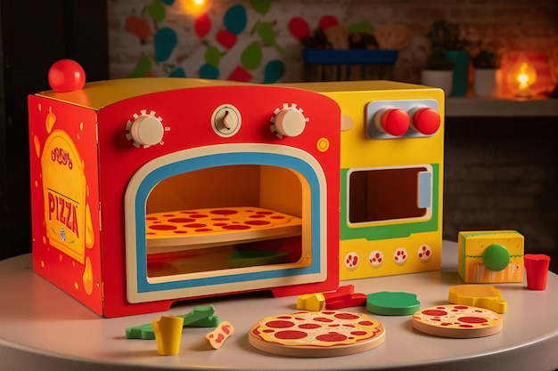 Foto grátis pizza feita de papelão