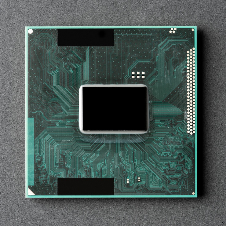 Foto grátis placa-mãe do processador cpu