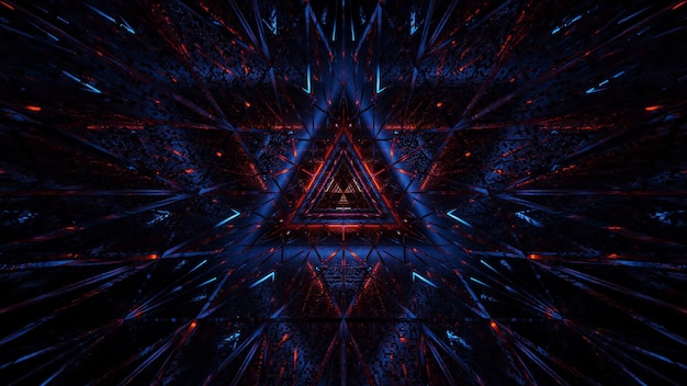Plano de fundo cósmico de luzes de laser preto-azul e vermelho - perfeito para um papel de parede digital