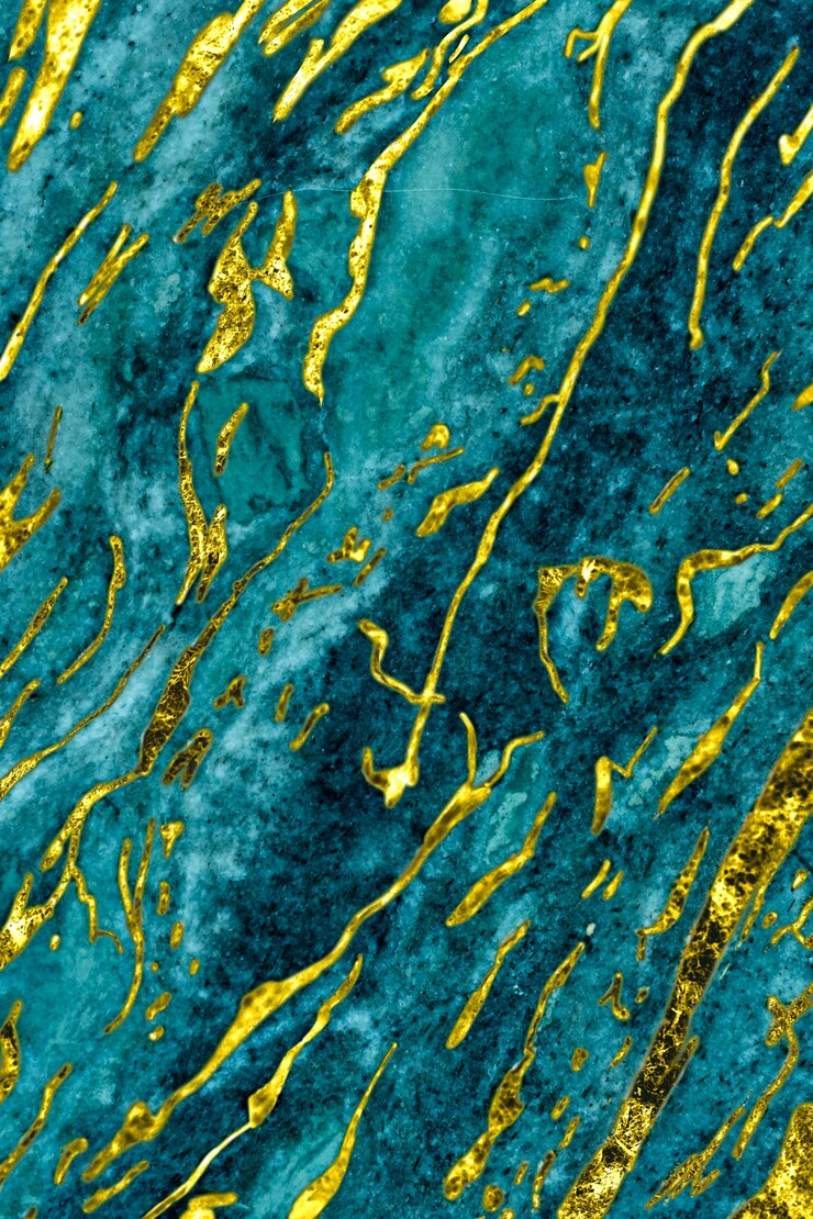 Foto grátis plano de fundo texturizado de mármore azul e dourado