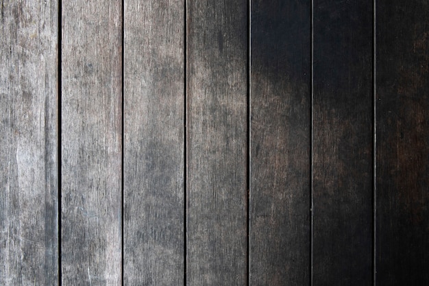 Plano de fundo texturizado de pranchas de madeira cinza escuro grunge