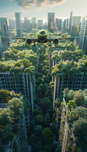 Foto grátis plano verde conceito de energia sustentável