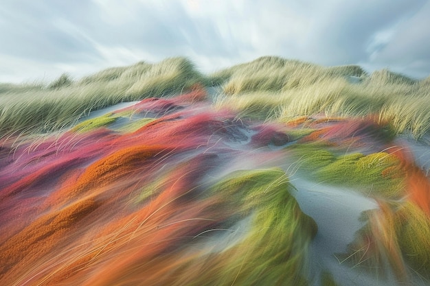 Foto grátis plantas de cores vivas no ambiente natural