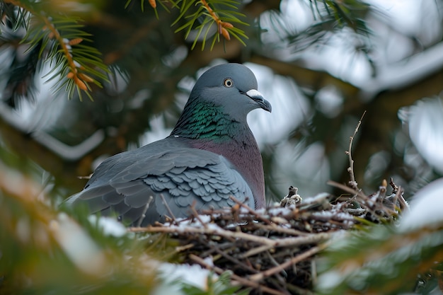 Foto grátis pombo em ambiente natural