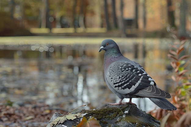 Foto grátis pombo em ambiente natural