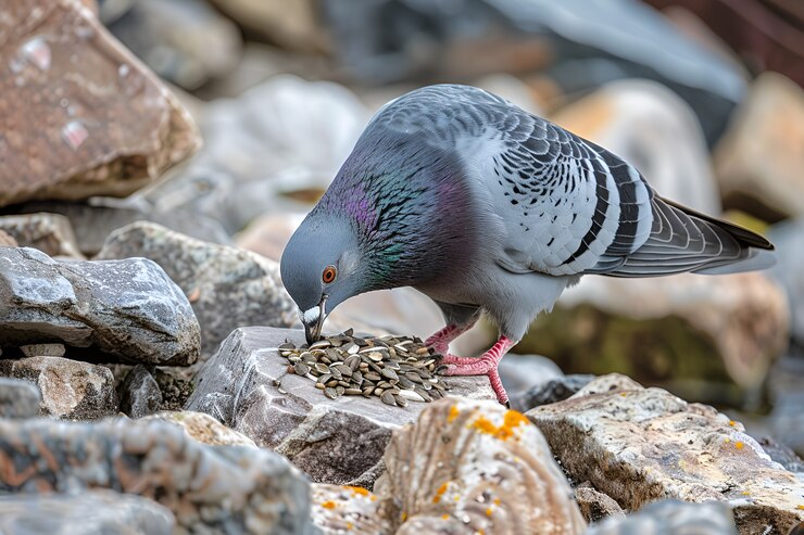 Foto grátis pombo em ambiente natural