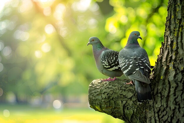 Pombo em ambiente natural