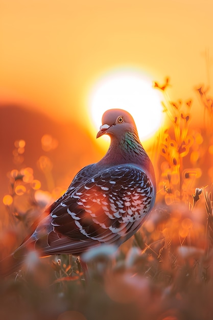 Foto grátis pombo em ambiente natural