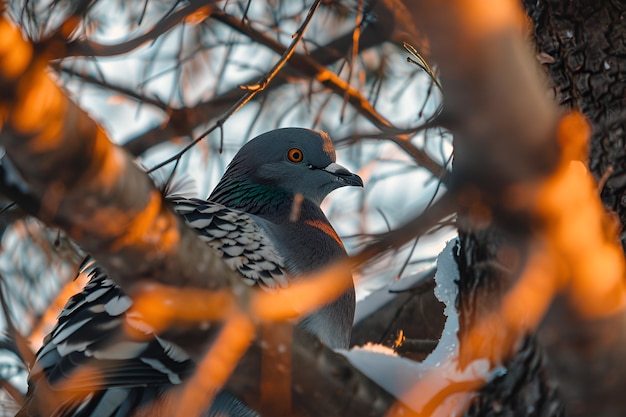 Foto grátis pombo em ambiente natural