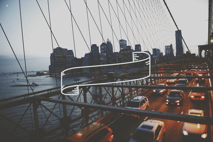 Foto grátis ponte do brooklyn à noite
