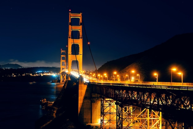 Foto grátis ponte golden gate em são francisco à noite