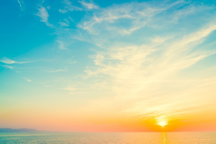 Foto grátis pôr do sol na praia